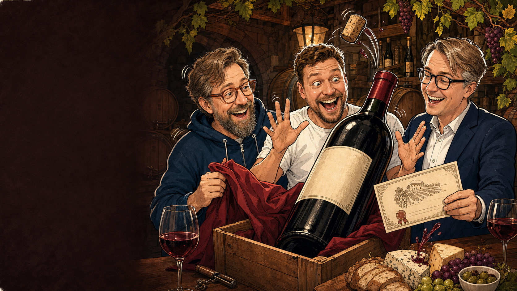 Die Enthüllung: eine Flasche in Übergröße für einen Jahrgang in Bestform 🍾